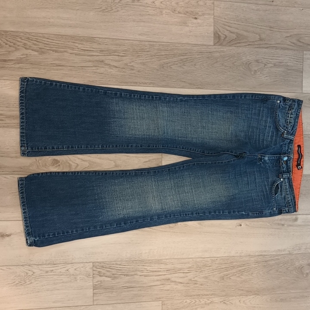 Vintage Rare Versace Jeans Collection Flare Blue Denim Size 33